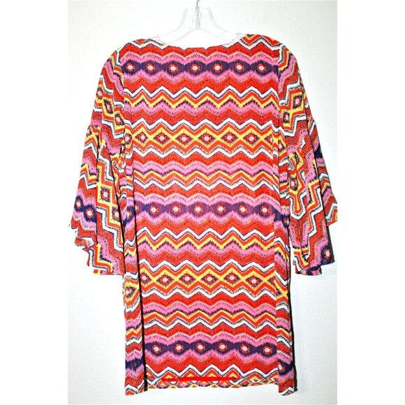 COWGIRL HARDWARE bell sleeve mini dress M - Picture 2 of 5